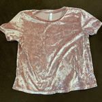 Love Charm MD  Light Pink Velvet Crop Top Photo 0
