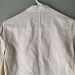 Nic+Zoe  sz XS linen zip cream blazer‎ jacket NWOT Photo 4
