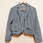 Mossimo Supply Co Mossimo Blue And White Stripe Jacket  Photo 1
