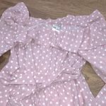 FAVLUX  size large pink polka dot flirty romper Photo 0