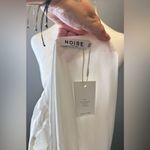 Noire NEW Claudia Deep V Neck Tea Length‎ Wrap Dress White Size XL Photo 3