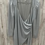 Lovers + Friends Mila Mini Dress Party in Silver Metallic Womens Size XL Photo 1