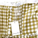 Emory park Green Gingham Mini Tiered Cottage Short Sleeve Dress Size Medium Photo 2