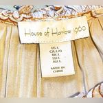 House of Harlow  1960 Floral Prairie Ruffle Tassel Mini Dress | Size Large 💛 Photo 6