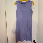 Talbots Sleeveless Collared Lilac Purple Sheath Dress Size Small 100% Cotton Photo 1