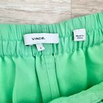 Peppermint minty green Highwaisted Drapey Silk Habotai Short in Photo 5
