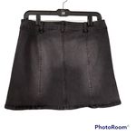 Altar'd State Alter'd State Black Denim Mini Skirt Photo 1