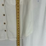 Love Tree  Short Sleeve Button Up Blouse Womens Large White Photo 3