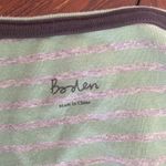 Boden plus size green and grey stripe v neck tee size 16 96% cotton Gray Photo 1