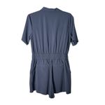 Athleta Avenue Romper Small Navy Blue Comfort Travel Lightweight Preppy #AB13-3 Photo 4