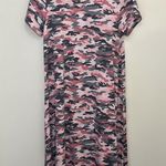 LuLaRoe  Women’s Carly Pink Camo Dress Size Small Photo 3