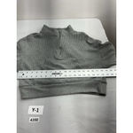 Womans Better Together Thermal Shirt Large Gray 1/4 Zip Cropped Pockets Photo 4