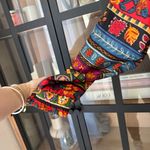 Vintage 90s silk Details Sportswear patchwork Print Windbreaker Jacket fall Red Photo 6