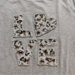 Style & Co  grey LOVE sweatshirt size S Photo 6