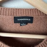 Summersalt  The Luxe Cashmere Blend Button 
Crewneck Sweater Photo 6