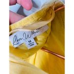 LOVE WHIT Yellow 100% Cotton Crewneck Short Sleeve Tie Back Dress Size Medium Photo 9