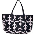 C Wonder Bag Ikat Navy Blue White Large Tote Christian Siriano Vegan Leather Photo 0
