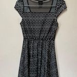 Rue 21 Women’s Black White Crotchet Diamond Print Part Summer Mini Dress Small Photo 1