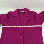 Chico's  Size 3 US 16 18 Knit Plush Jacket Hillcrest Pink Over Coat Single Button Photo 11
