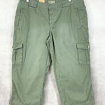 American Eagle Vintage AEO Womens Cargo Capri Pants 14 Y2K Utility Military Street Gorpcore Photo 0