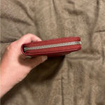BVLGARI  long zip wallet maroon Photo 6