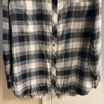 Athleta  lumberjill flannel black white plaid button up XL NWT $89 Photo 3