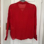 Ganni Fannie polka dot ruffle button down blouse NWOT Photo 3