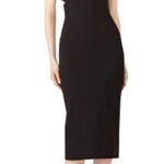 Fame and Partners  Black Midi Dress Photo 0