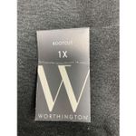 Worthington ‎ Flare-Leg Bootcut Pants Heather Gray 1X Photo 1