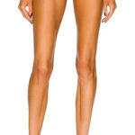 FE NOEL Simone Bikini Bottom in Espresso Large New Womens Swimsuit Brown Photo 0