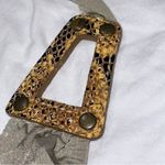 Despi Swim Women’s M Taupe Gray Snakeskkn Leather Detailed Unlined Bikini Top Size M Photo 4