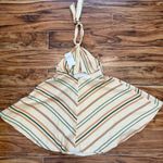 ZARA Multicolor Striped Linen Blend Halter Summer Dress NWT Size S Photo 9
