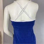 Juicy Couture  Terrycloth Dress Y2K-Style Size Small‎ Lace-Up Sides Slits Blue Photo 6