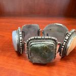 Vintage Ethnic Style Statement Bracelet with Assorted Gemstones Boho Jewelry‎ Silver Photo 4