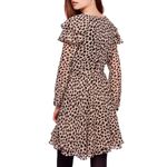 Free People cheetah ruffle wrap frenchie dress Photo 6