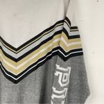 PINK - Victoria's Secret Pink Victoria Secret Grey White Colorblock Women Pullover Sweatshirt Oversized L Photo 2