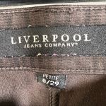 Liverpool Jeans Company Liverpool Brown Black Pinstripe Dress Pants Size 8/29 Petite Photo 4