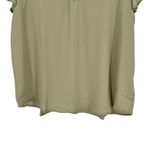 Zenobia  Sage Green Lightweight Flutter Sleeve Blouse size 2X NWT V Neck Photo 2