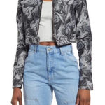 Urban Outfitters  Monochrome Swirl Jean Jacket Photo 0