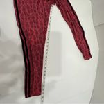 Adidas NWOT  Originals Red Pink Snake Print Rare Y2K Soccer Leggings Size Small Photo 3