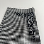 Petite Sophisticate  Gingham‎ Stretch Cotton High Rise Embroidered Crop Pant 10 Photo 1