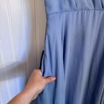 Birdy Grey  Kaia Dress Chiffon Dusty Blue Maxi Dress Pockets Women’s Size Medium Photo 5