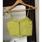 Jason Wu  Corset Yellow Green Crop Top XS Photo 1