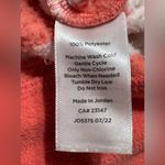 Talbots  Plus Women’s Fleece 1/4 Zip Pullover Melon Stripe 2X Photo 4