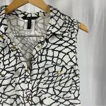 BCBG Maxazria Large Flowy Stretch Abstract Satiny Tank Top Career Business Photo 7