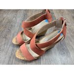 Adrienne Vittadini  Orange Clarity Espadrilles Shoes 7.5M Sandals Wedge Platform Photo 1