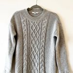 Jack by BB Dakota Jack BB Dakota Cabled Sweater Tunic Dress Light Gray Size Small Winter Fall S Photo 7
