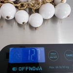 Vtge KJL Kenneth Jay Lane Large Faux Pearl Necklace Gold ChainLink 17” Iconic White Photo 5