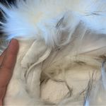 SPACE SIMONA CORSELLINI FAUX FUR DOWN JACKET DETACHABLE SLEEVES WHITE SIZE XS/40 Photo 7