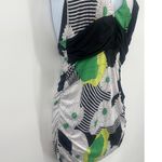 Vintage Forever Y2K Halter Top Sz L Daisy Retro Hippie Pinup 90s Ruched Babydoll Black Size L Photo 2